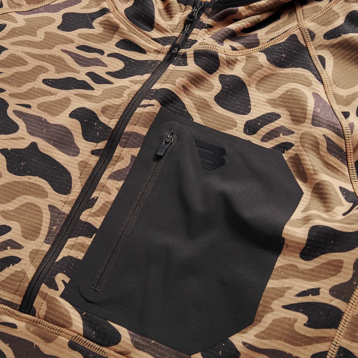 Burlebo Blaze Tech Quarter Zip - Gauge Camo