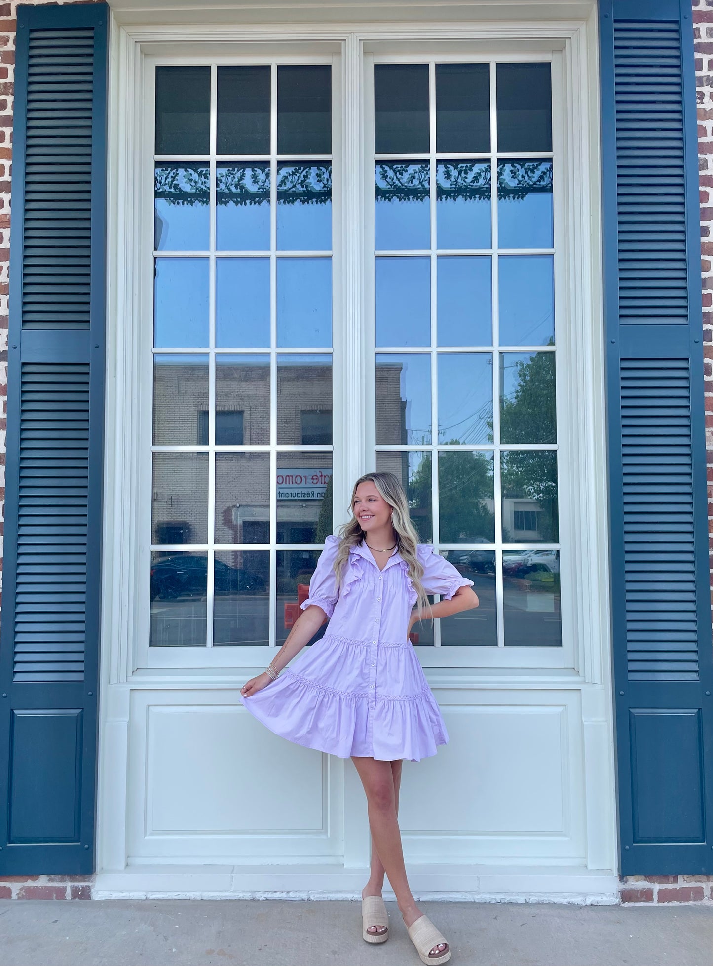 Sweet Kisses Mini Dress - Lavender