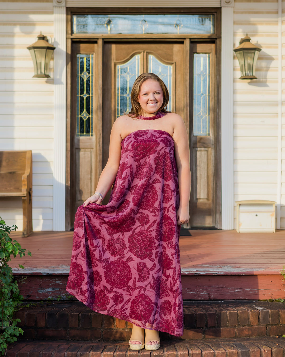 Witnessing a Moment Dress - Merlot
