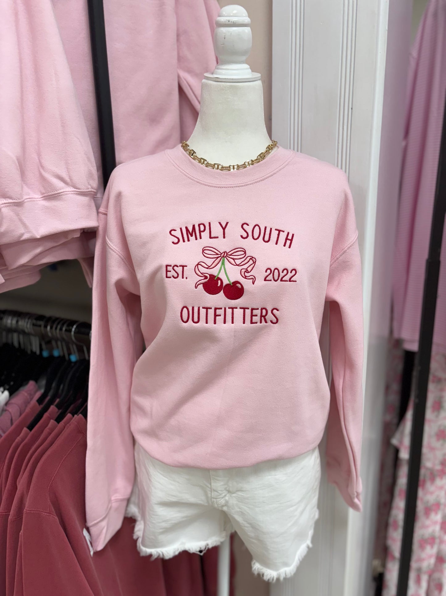 Simply South Outfitters Cherry Sweatshirt