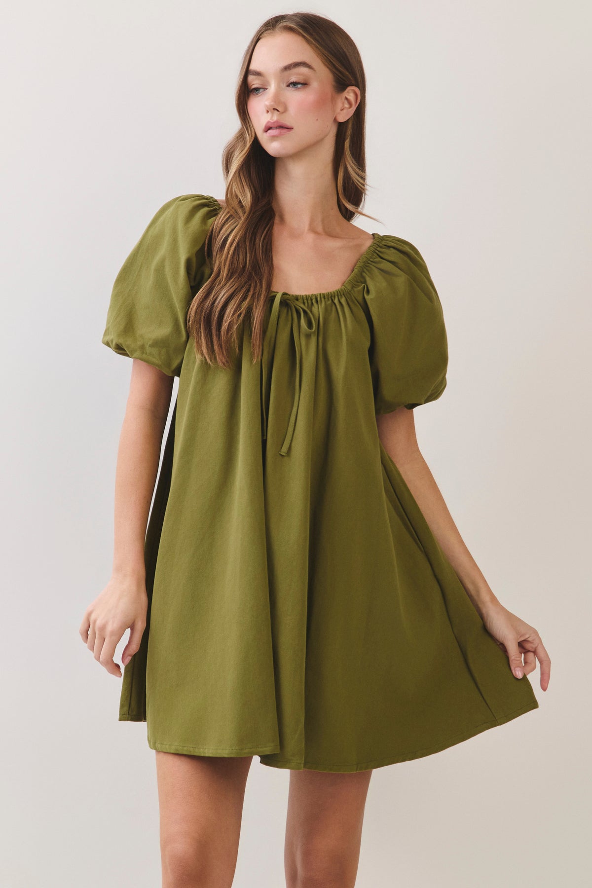 Lunch Date Dress - Olive