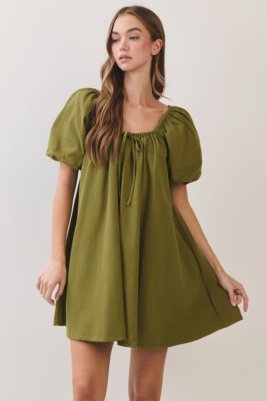 Lunch Date Dress - Olive