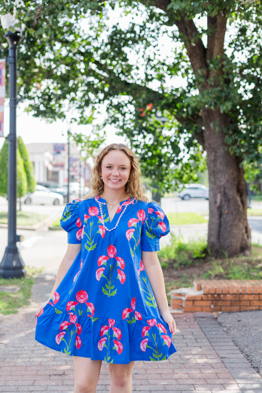 Thinking of You Dress - Blue
