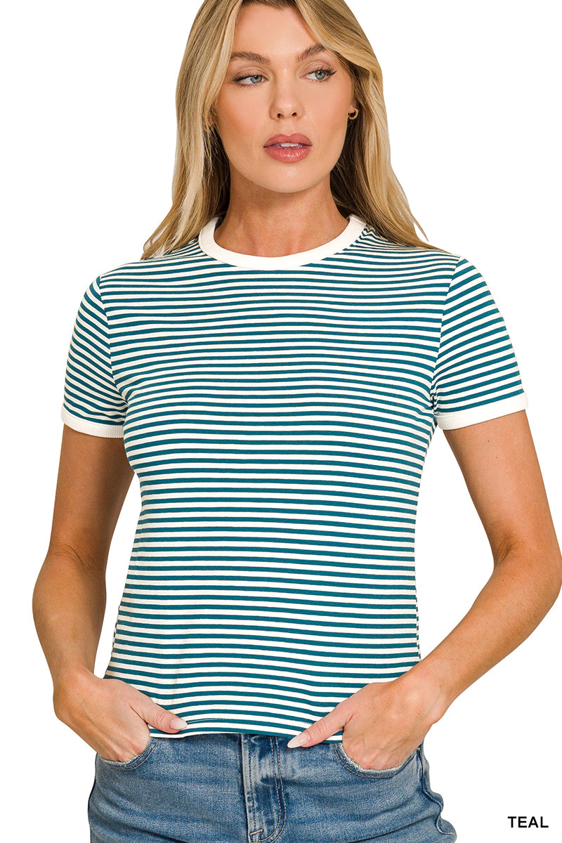 Let's Go Shopping Top - Teal