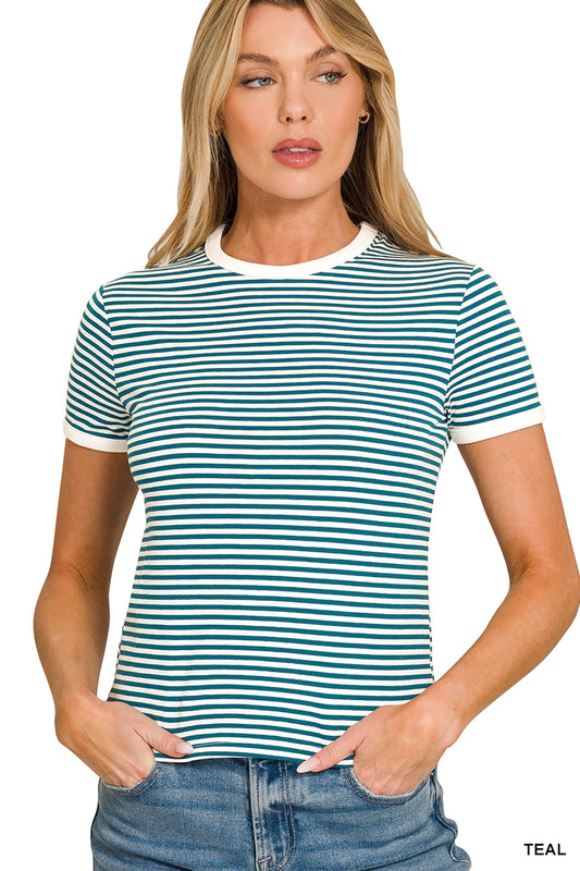 Let's Go Shopping Top - Teal