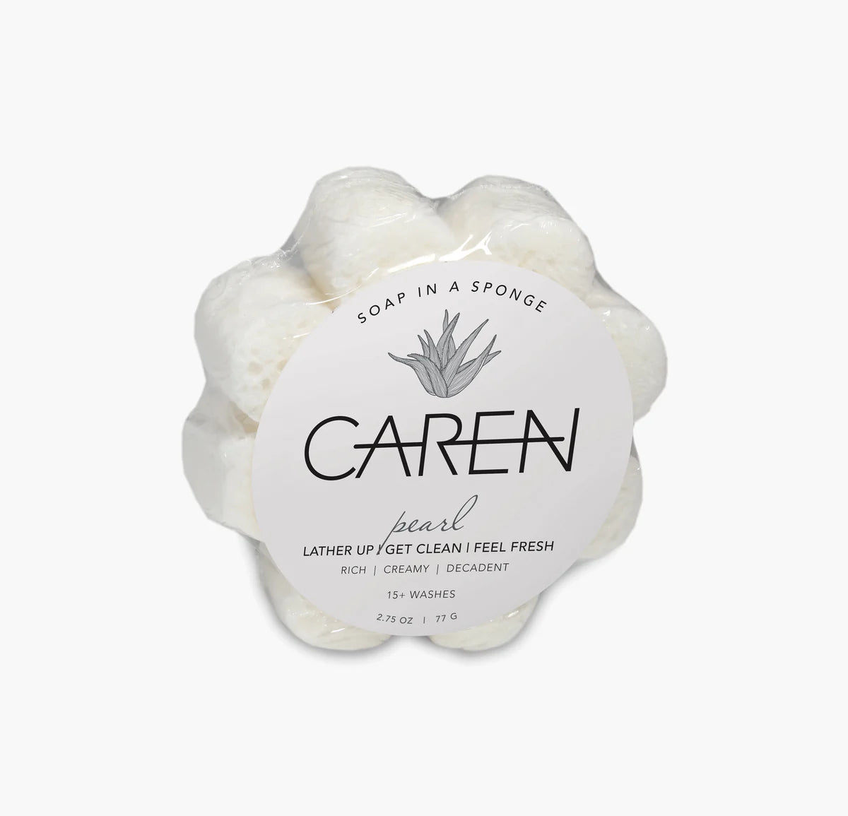 Caren Soap Sponge - Pearl