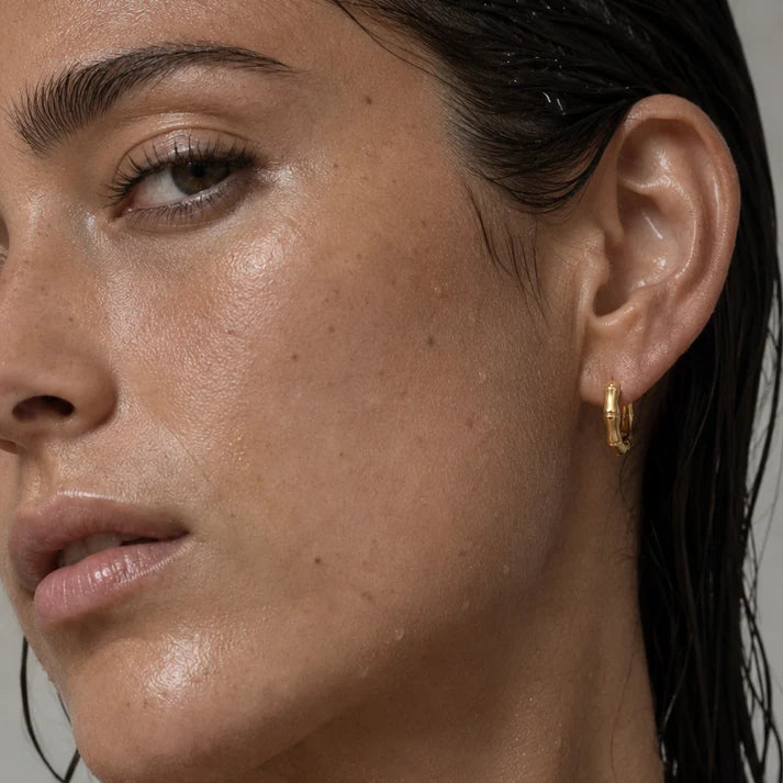 Ellie Vail Bex Bamboo Mini Hoop Earring