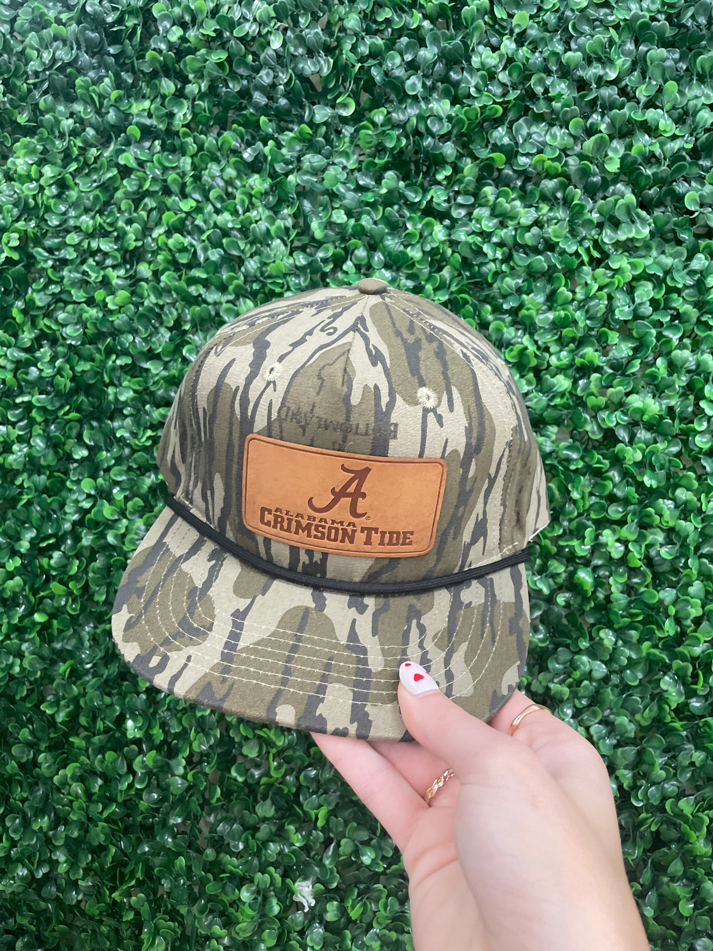 Speckle Bellies Crimson Tide Leather Patch- Bottomland