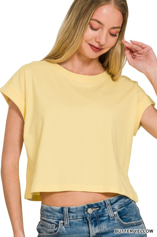 Relax and Repeat Tee - Butter Yellow