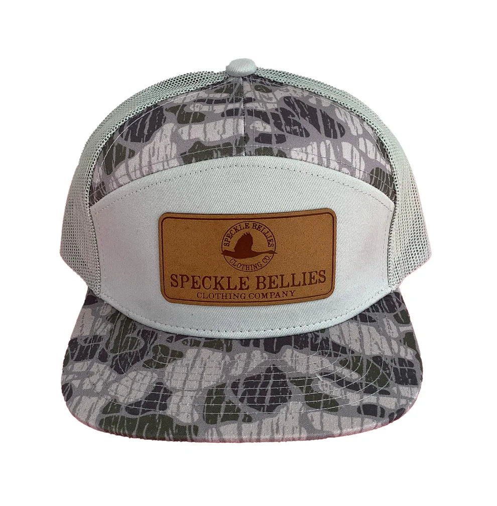 Speckle Bellies Logo Rectangle Vein Camo Hat