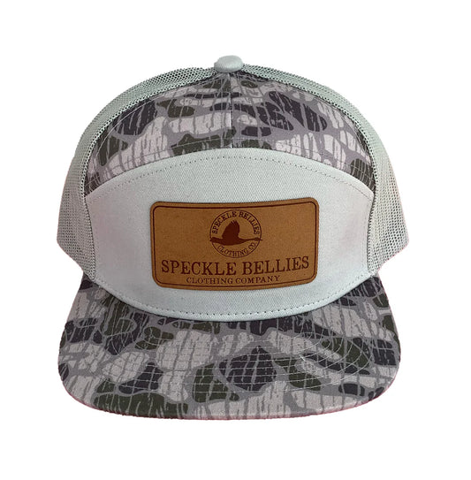 Speckle Bellies Logo Rectangle Vein Camo Hat