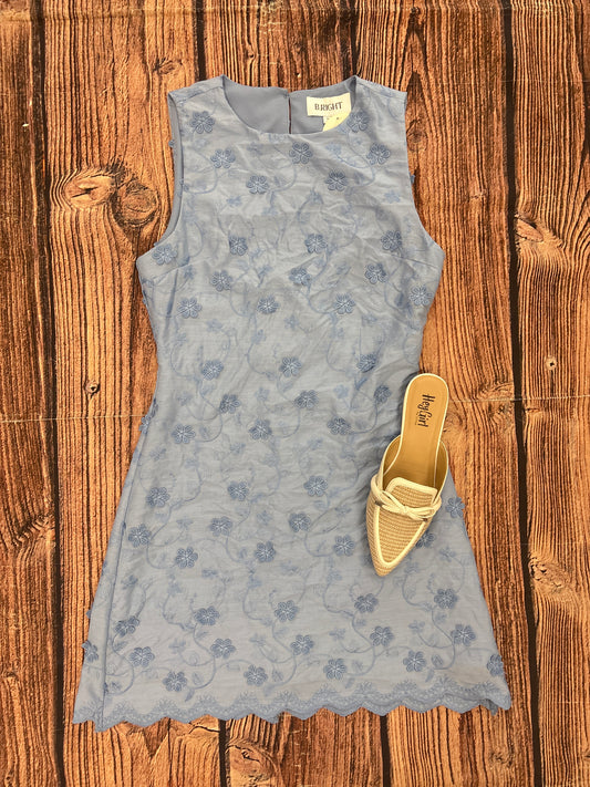 Something Old, Something Blue Mini Dress