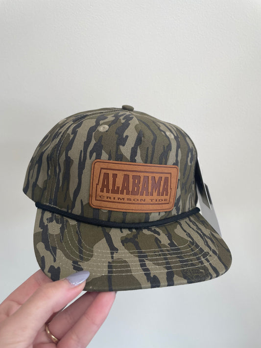 Speckle Bellies Alabama Leather Patch Bottomland Hat