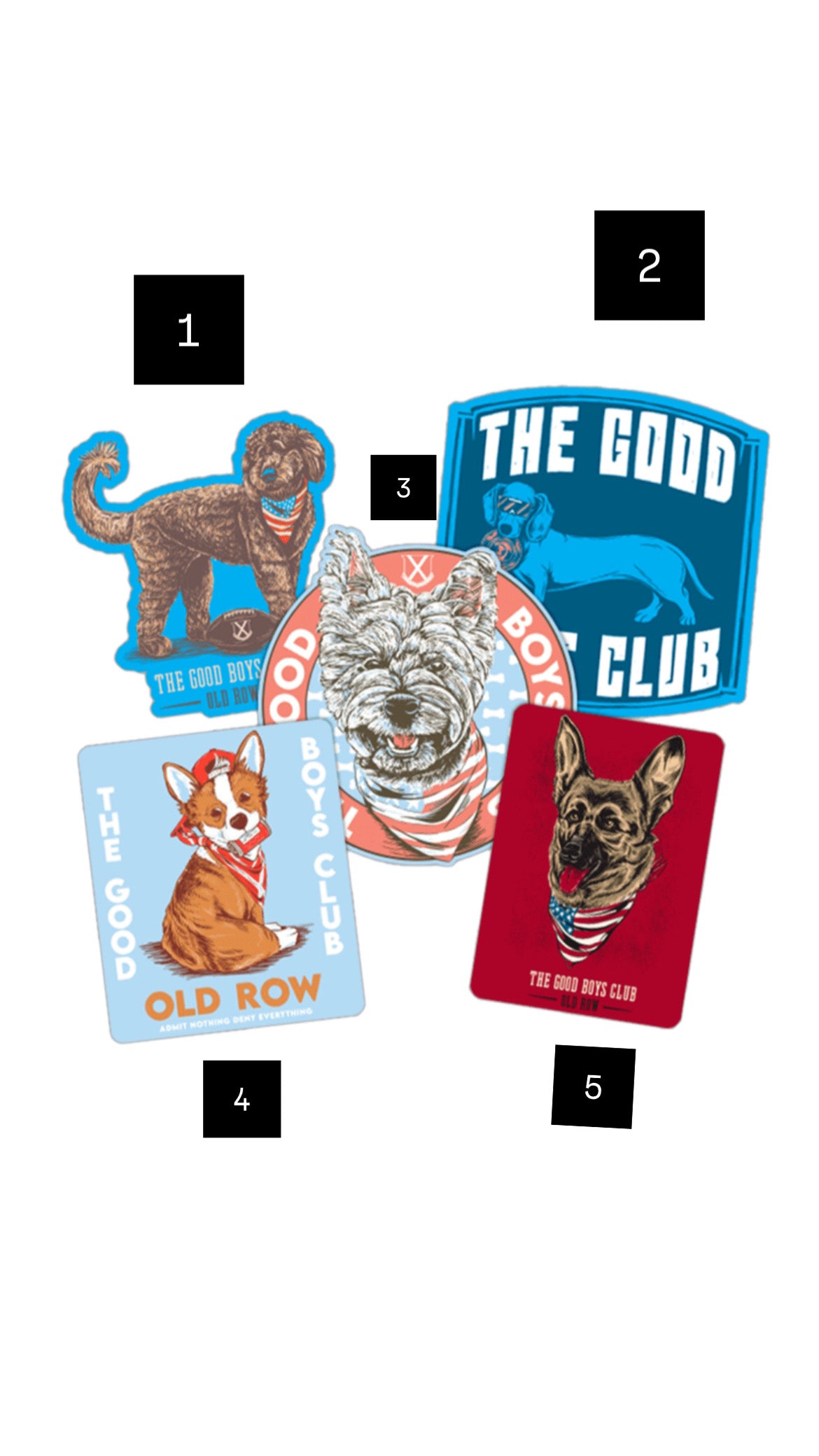 Old Row Good Boys Club Sticker