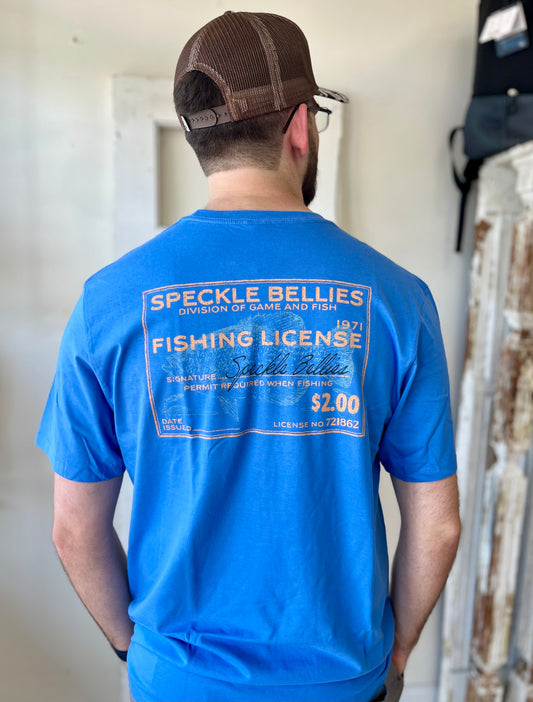 Speckle Bellies Fish License Tee
