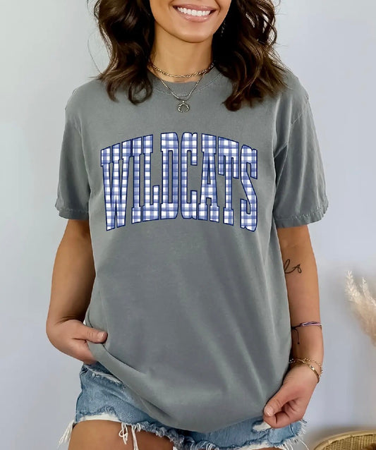 Wildcats Plaid Tee