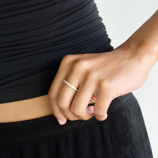 Ellie Vail Velia Dainty Eternity Band Ring