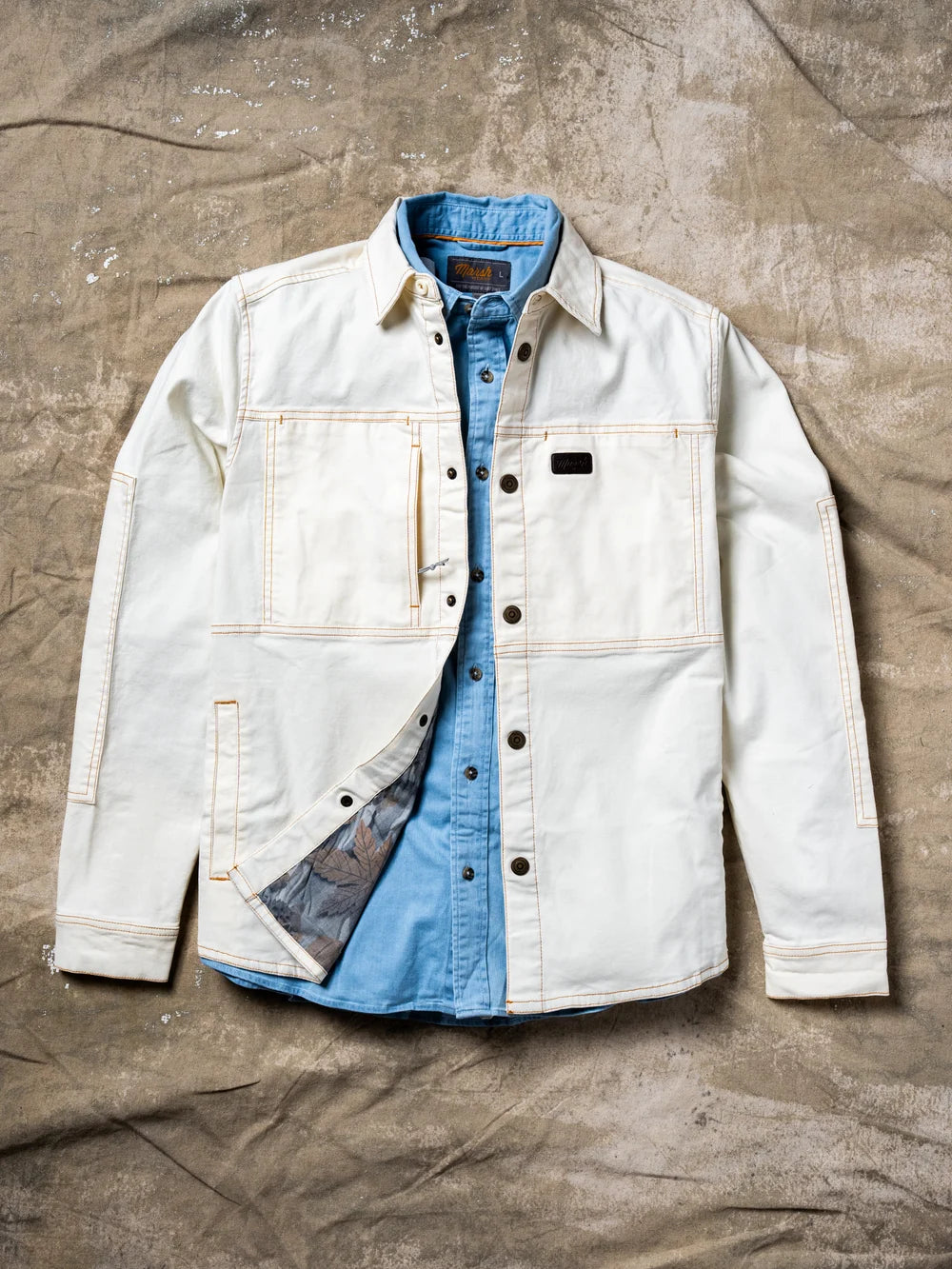 Marsh Wear Delano Shacket - Marshmallow