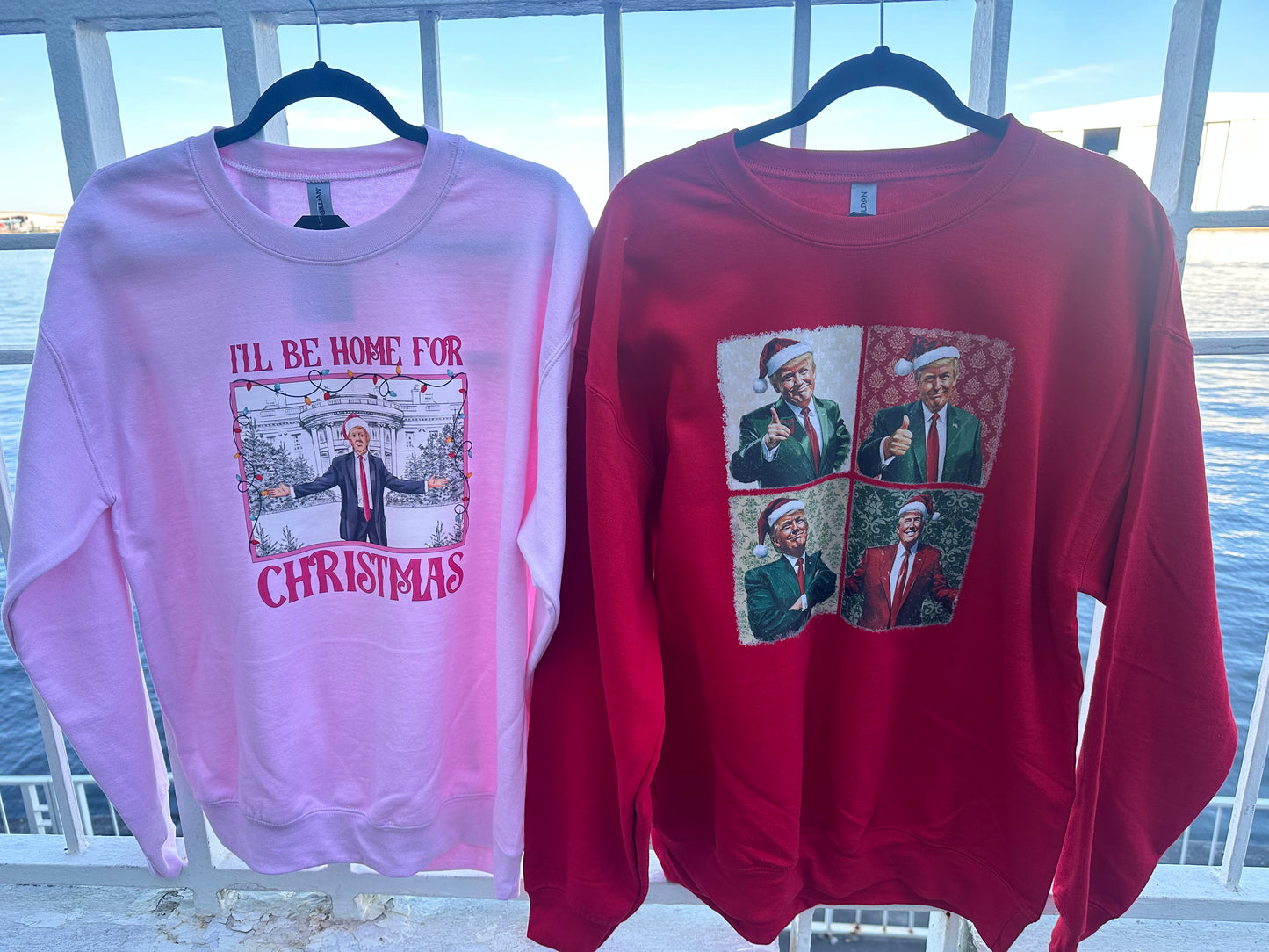 Trump Christmas Collage Sweatshirt