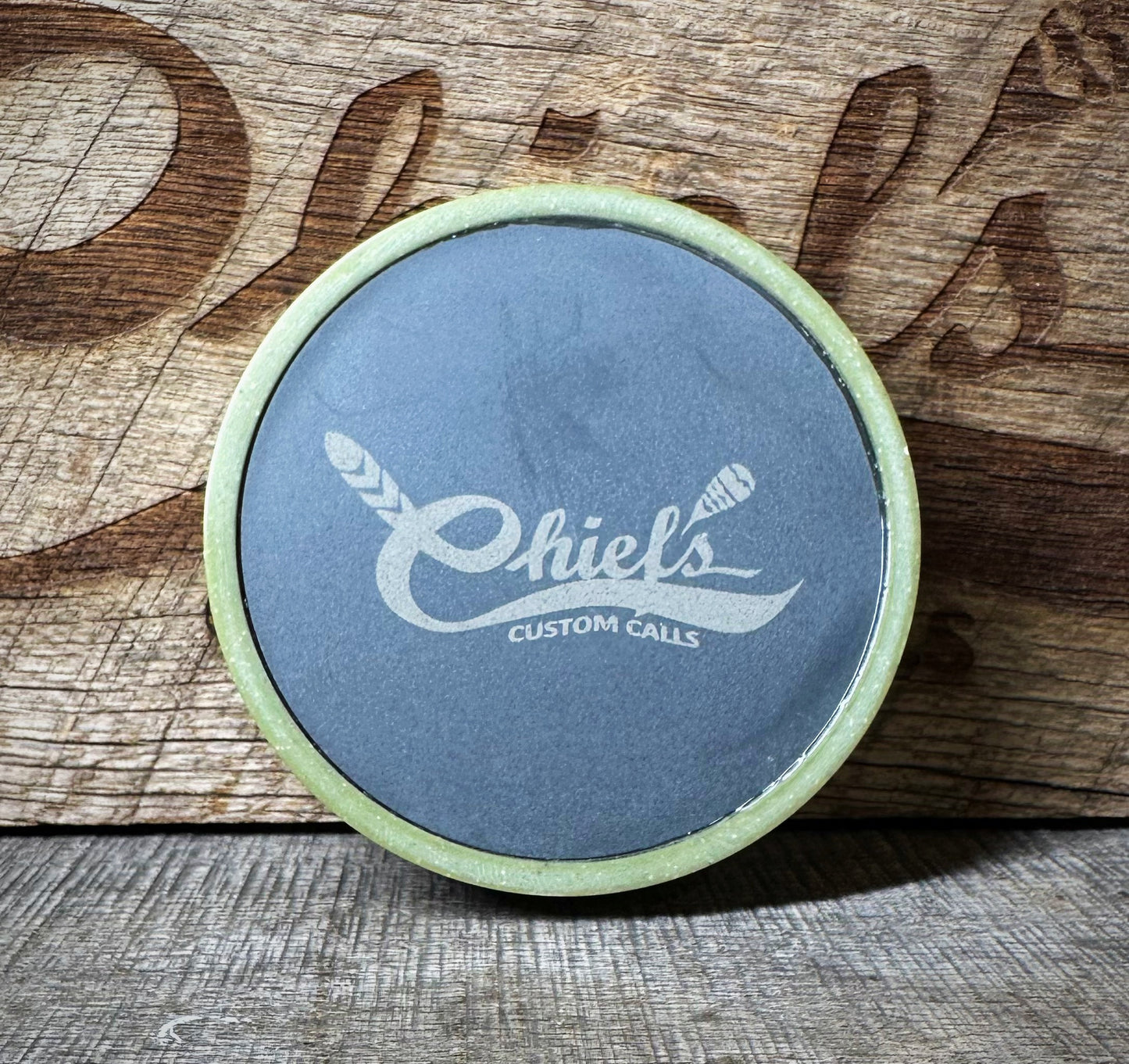 Chief’s Custom Calls OD Green Corian Slate Glass Turkey Call