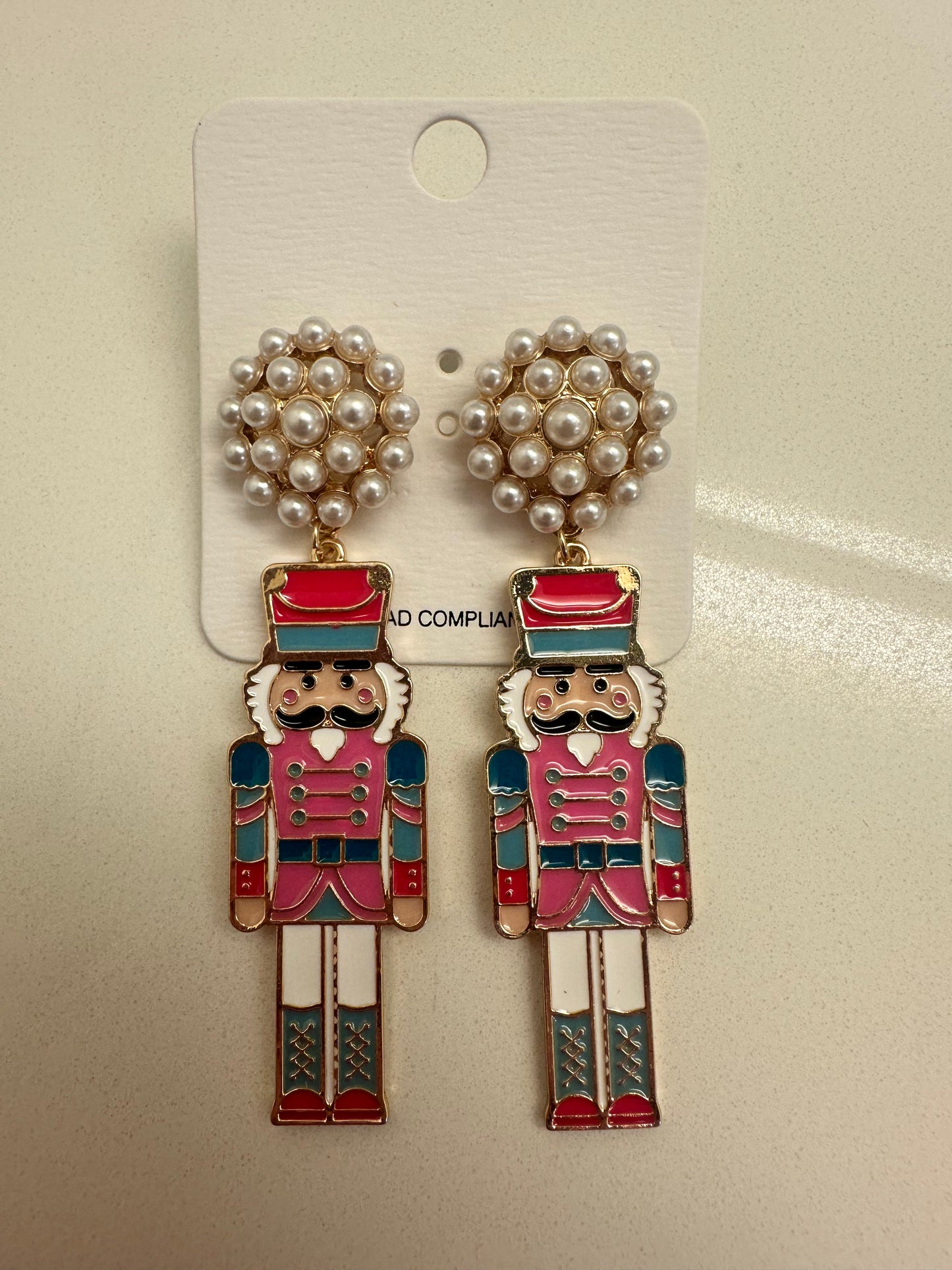 Multicolor Nutcracker Earrings