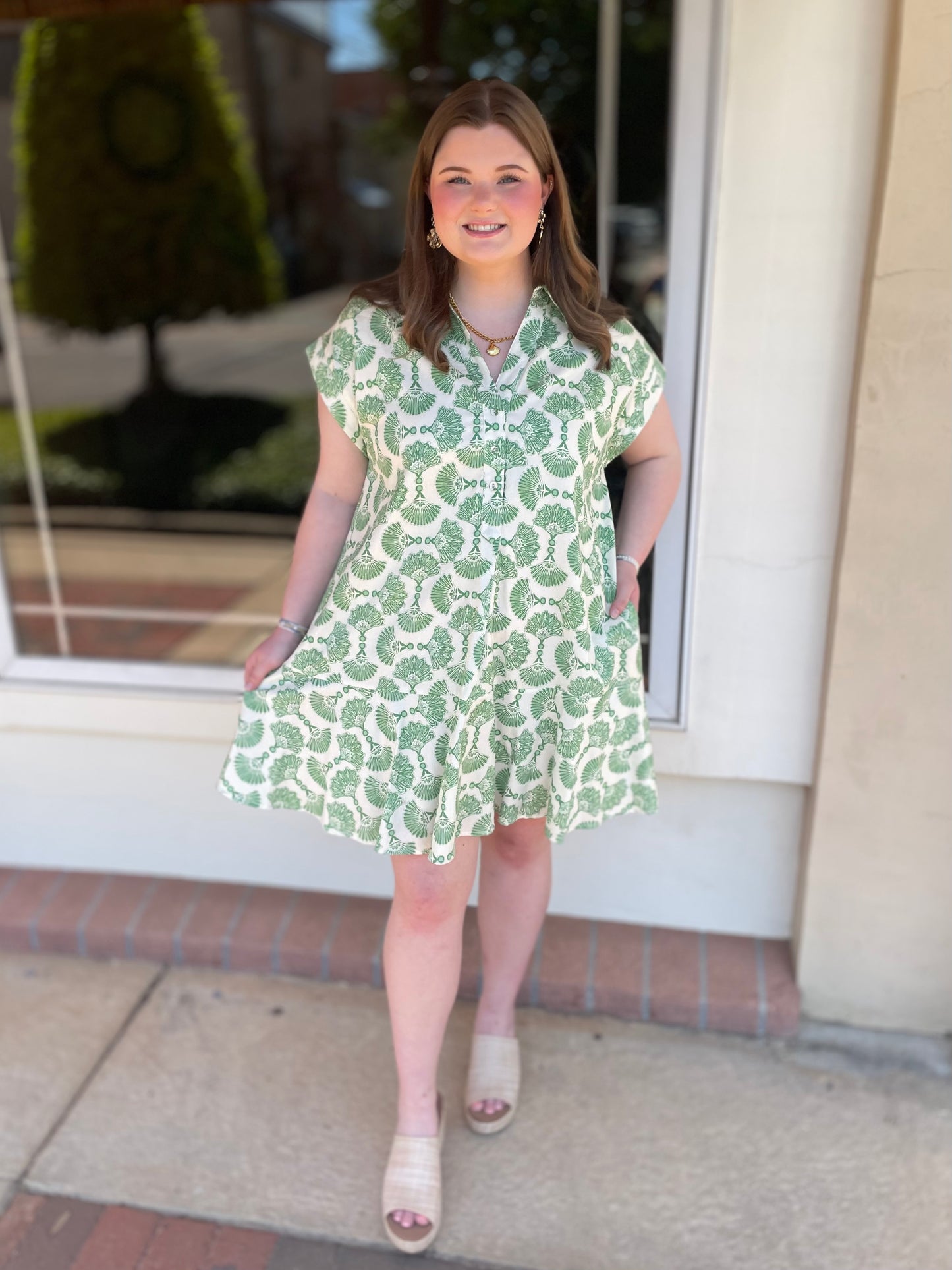 Coastal Dreams Dress - Green