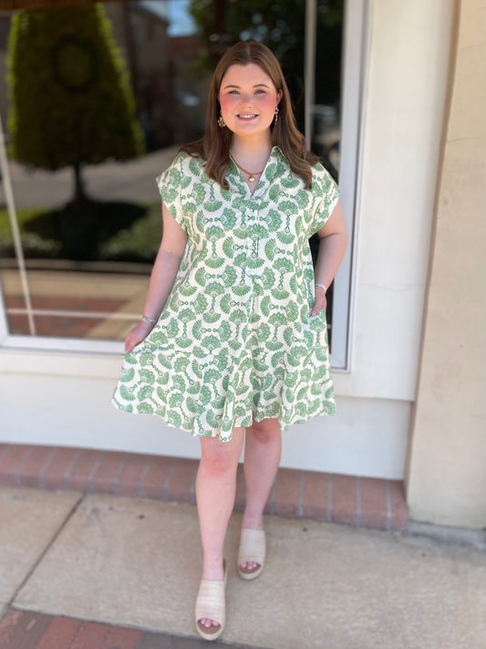Coastal Dreams Dress - Green