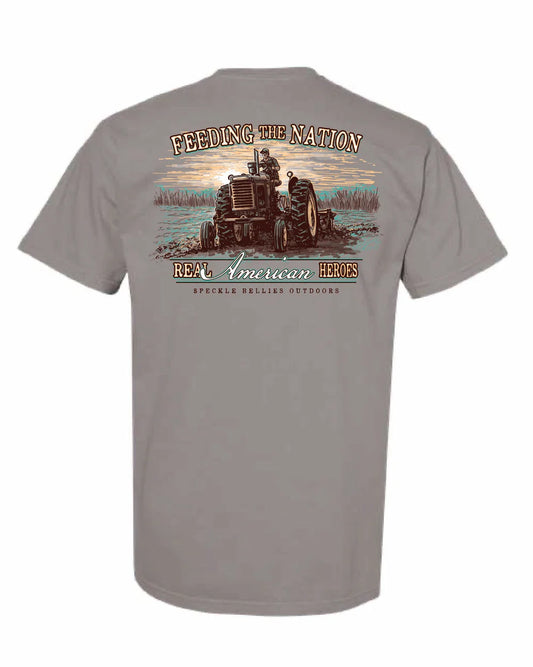 Speckle Bellies Feeding The Nation tee