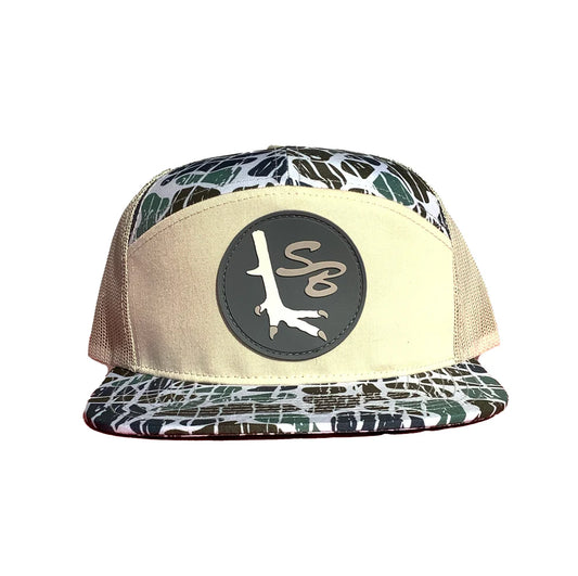 Speckle Bellies Turkey Foot 7P PVC Patch Hat - Foggy Marsh