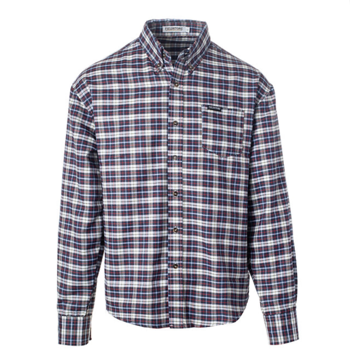 Fieldstone The McCoy Button Down, Navy & Red