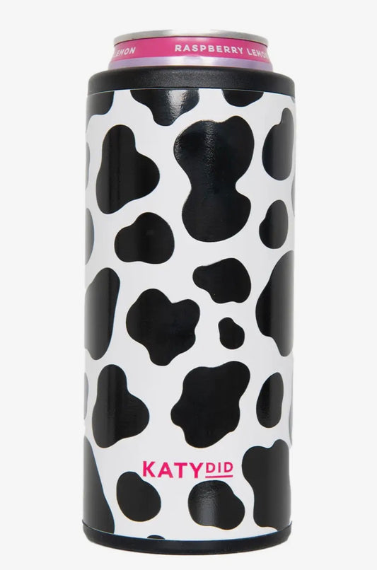 Cow Print Slim Can Cooler