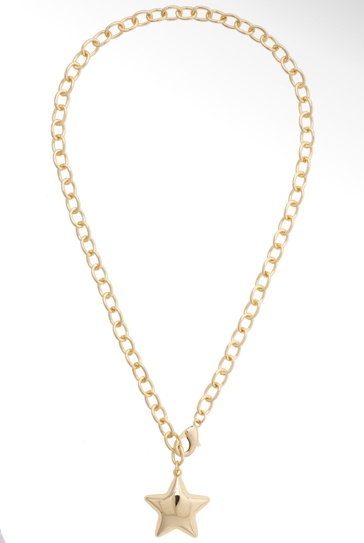 Betsy Puff Star Convertible Gold Necklace
