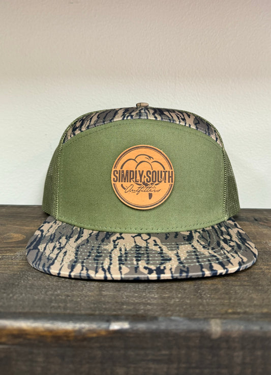 Bottomland Camo 7Panel SSO Hat