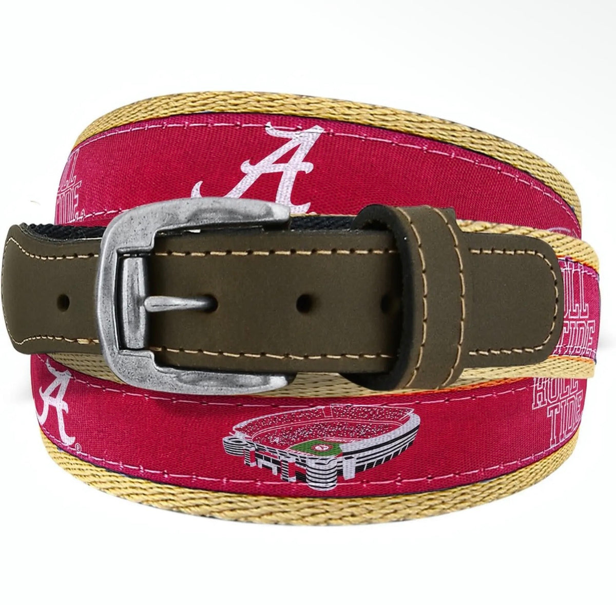 Alabama Crimson Tide Collegiate Stadium Woven Belt