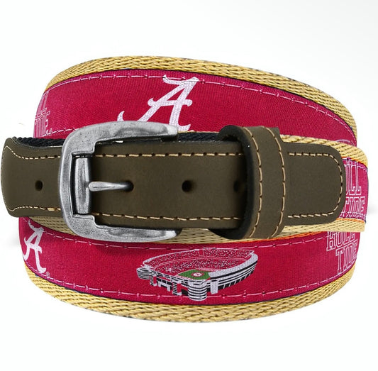 Alabama Crimson Tide Collegiate Stadium Woven Belt