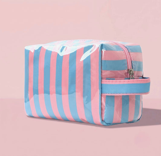 Jelly Makeup Pouch - Pink/Blue