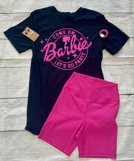 Come On Barbie Tee, Black