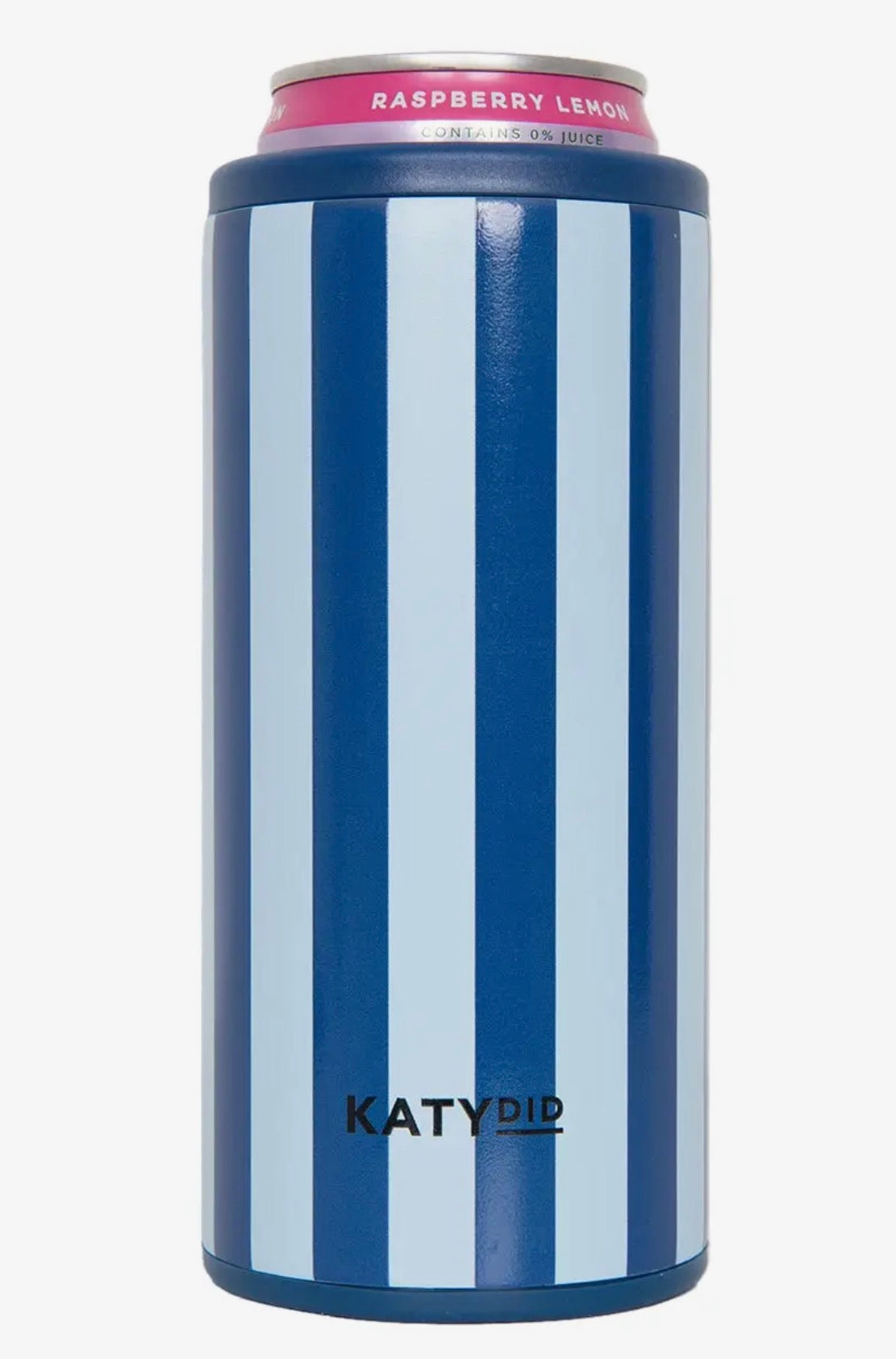 Light Blue & Navy Slim Can Cooler