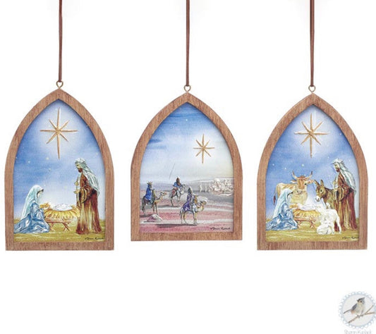Wooden Religious Arch Ornament