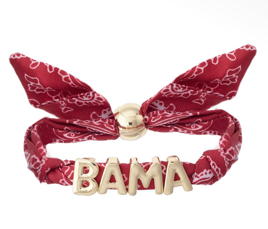 Alabama Crimson Tide Bandana Slider Bracelet