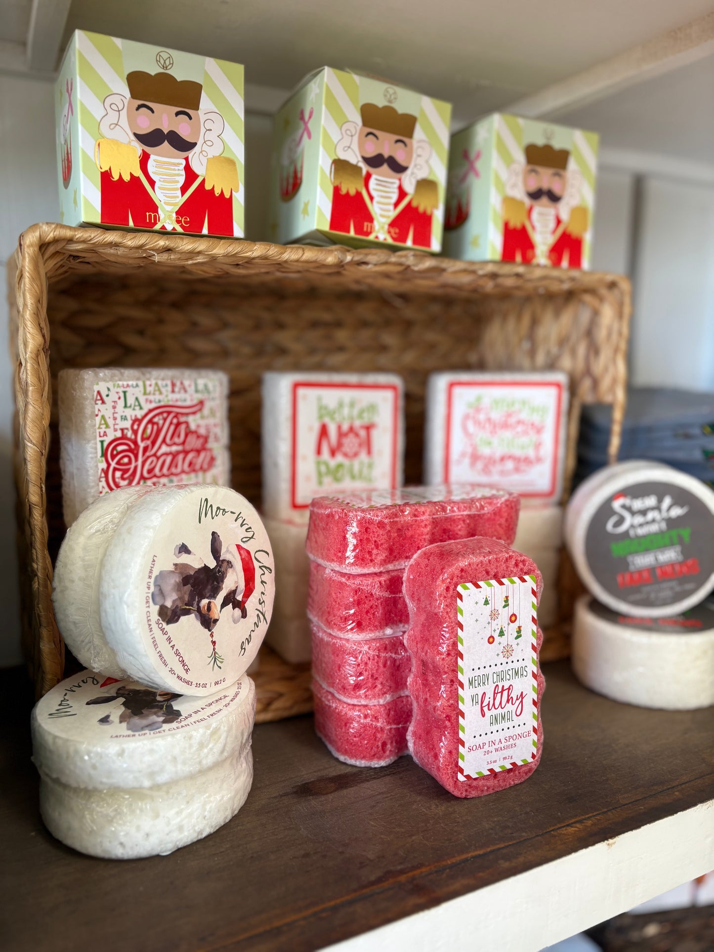 Christmas Caren Soap Sponges