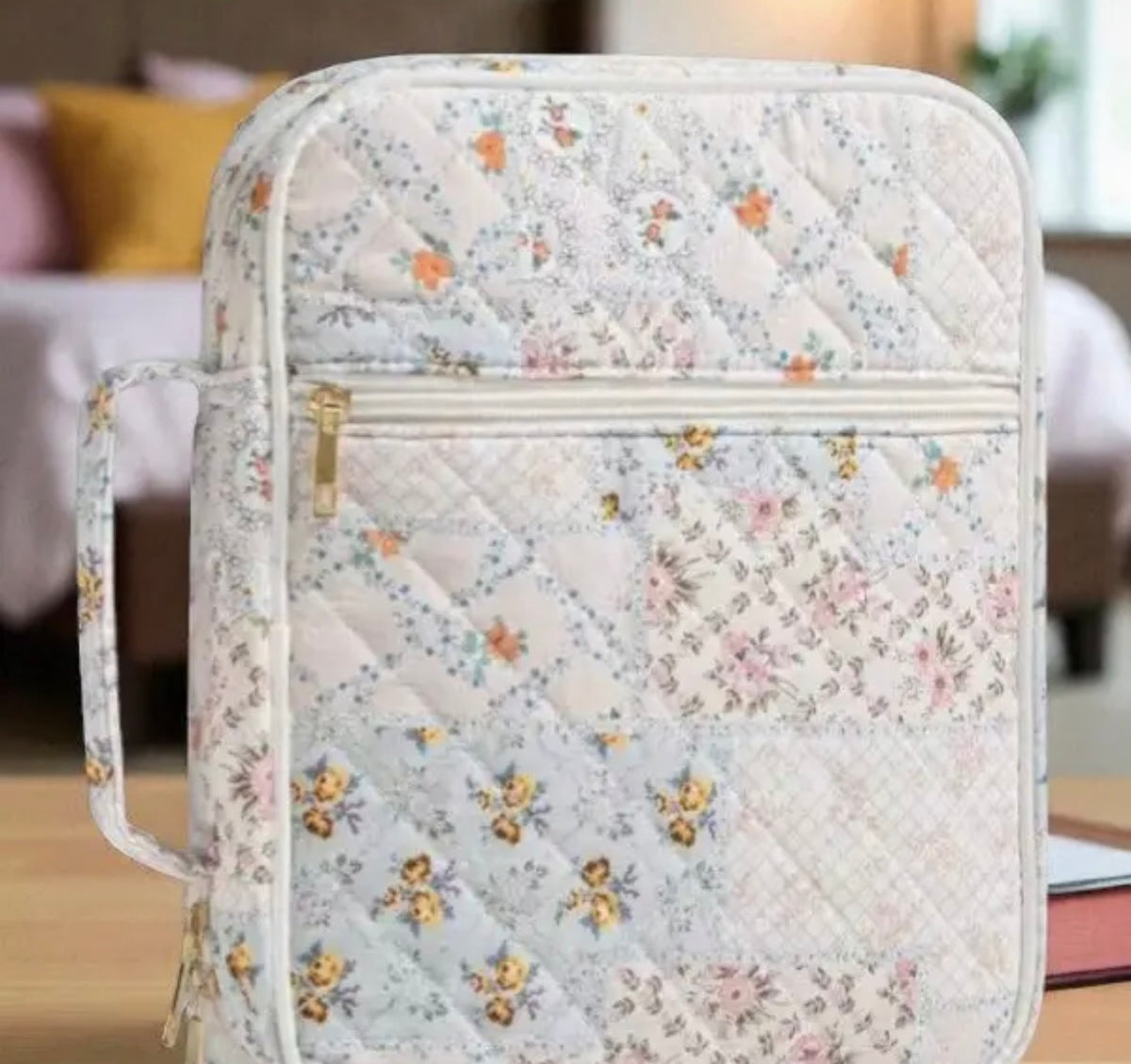 Leah Floral Patchwork Zipper Bible Cover