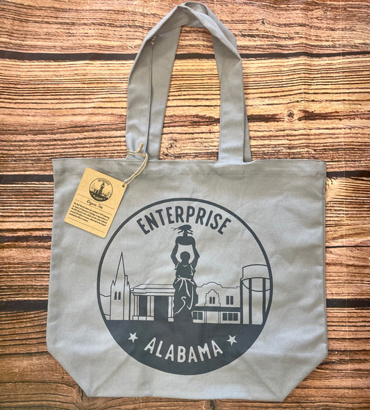 Enterprise Blue Grey Organic Tote