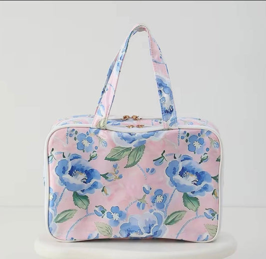 Waterproof Cosmetic Case - Bluebell Voyage