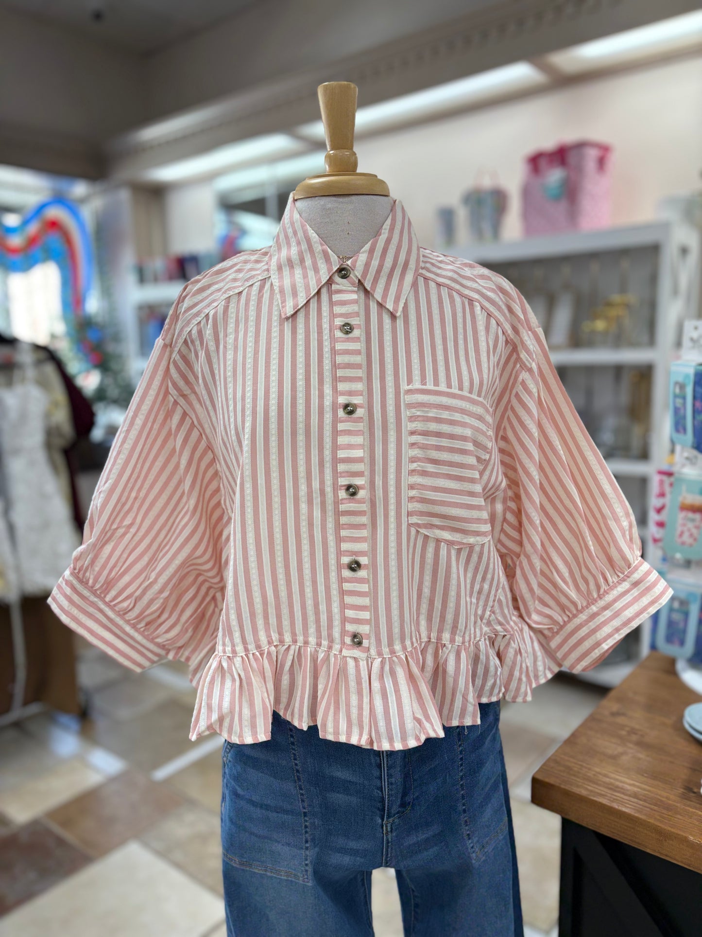 Mend Your Heart Top - Powder Pink