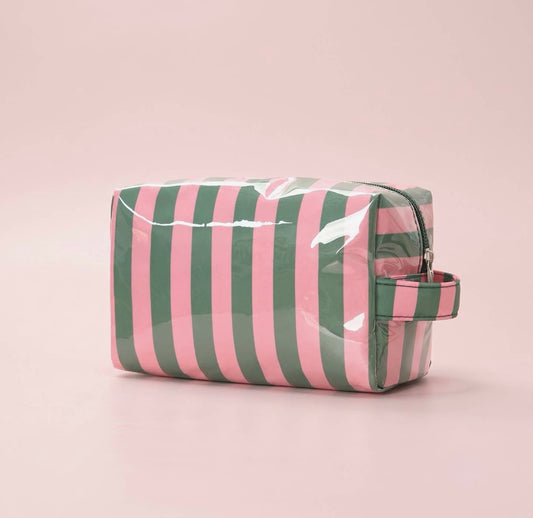 Jelly Makeup Pouch - Pink/Green