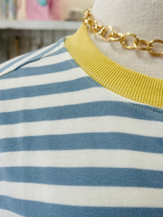 In My Stripe Era Top - Blue Multi