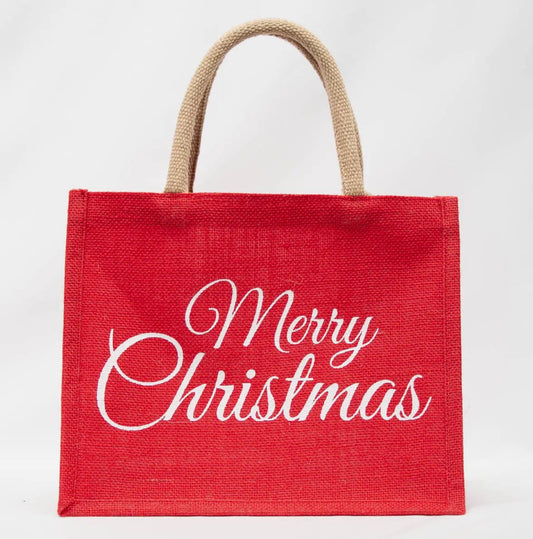 Classic Merry Christmas Gift Tote