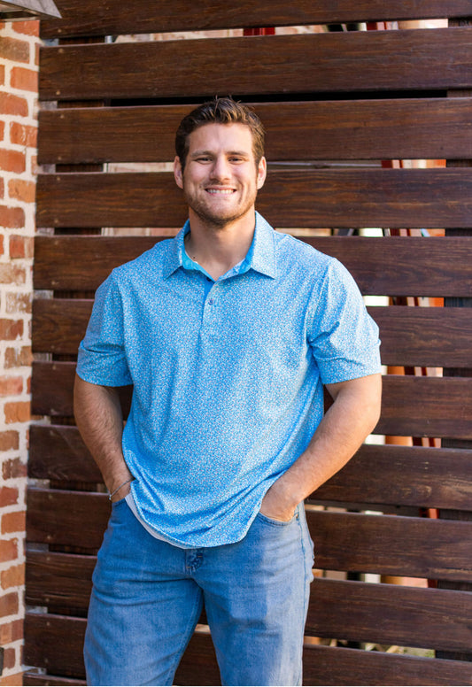 Confetti Printed Polo - Uncle Sam