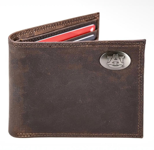 Auburn Tigers Collegiate Bifold Leather Wallet